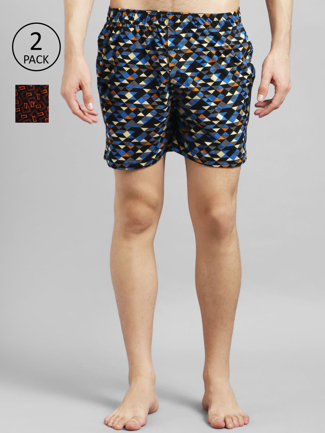 Kotty Men Pack Of 2 Printed Boxers KTT2PCMENSBOXERSET38S