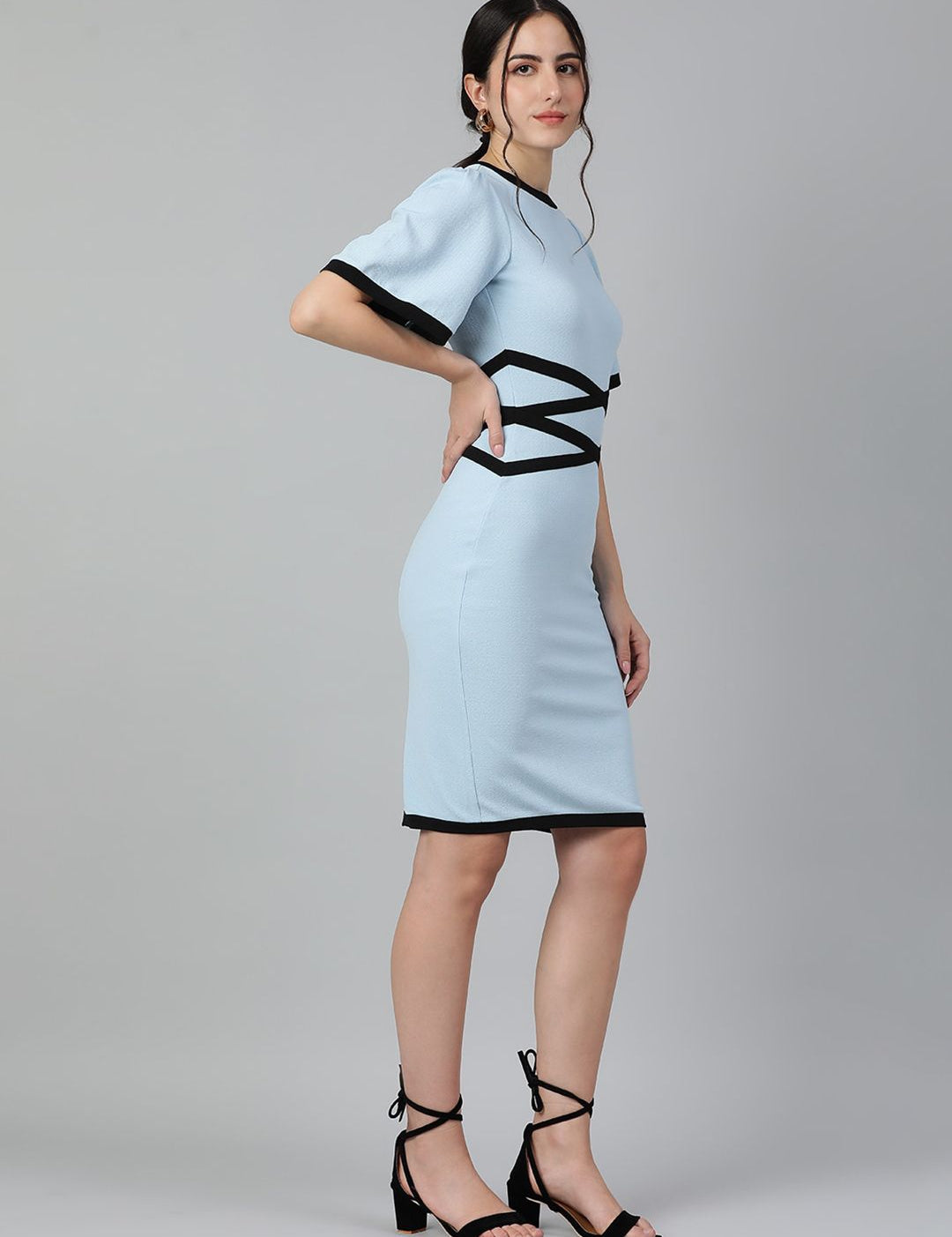 Kotty Flared Sleeves Sheath Dress