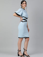 Kotty Flared Sleeves Sheath Dress