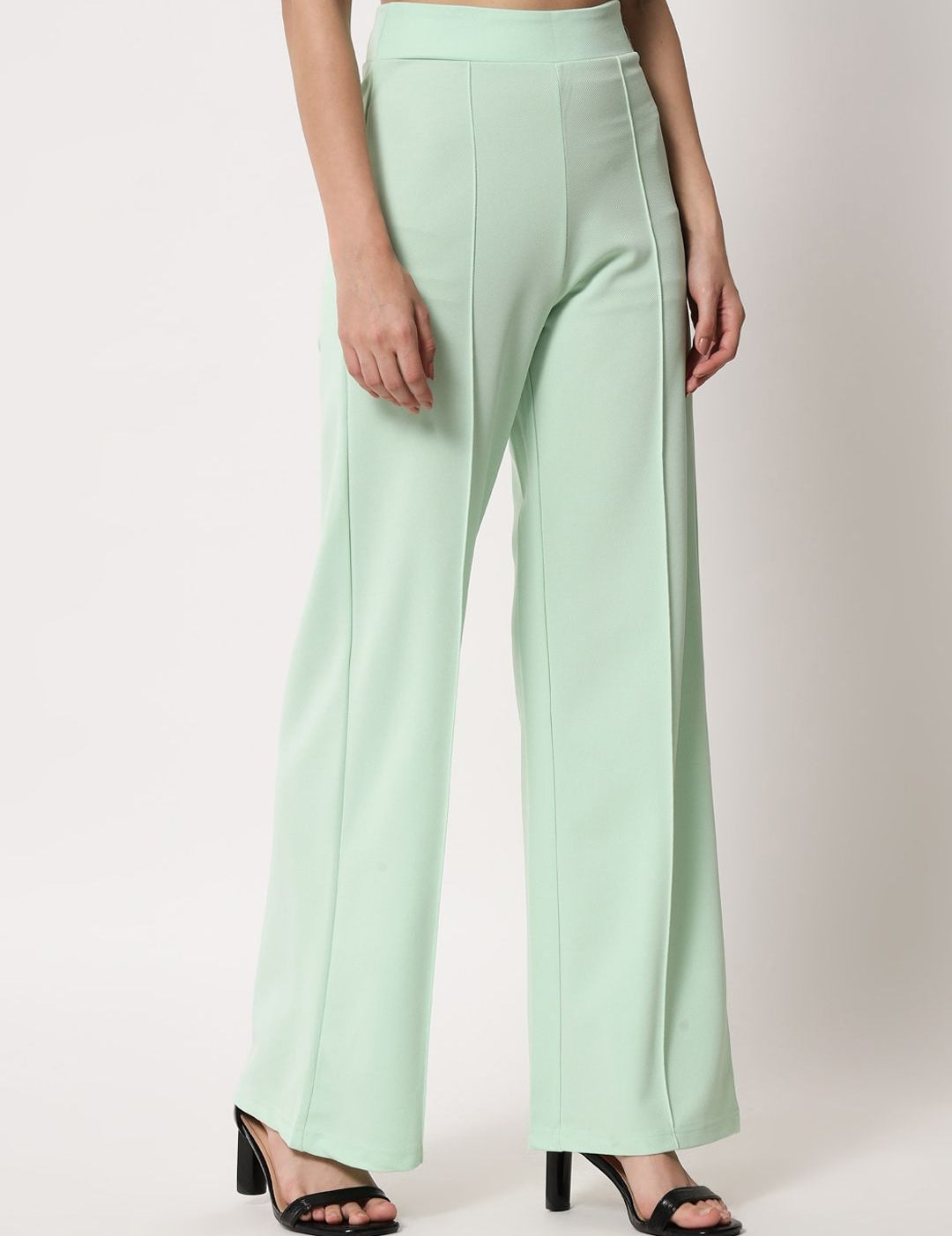 Kotty Women Pack Of 2 Relaxed Straight Leg High-Rise Easy Wash Trousers