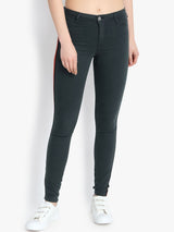 Kotty Women Olive Green Skinny Fit High-Rise Clean Look Jeans