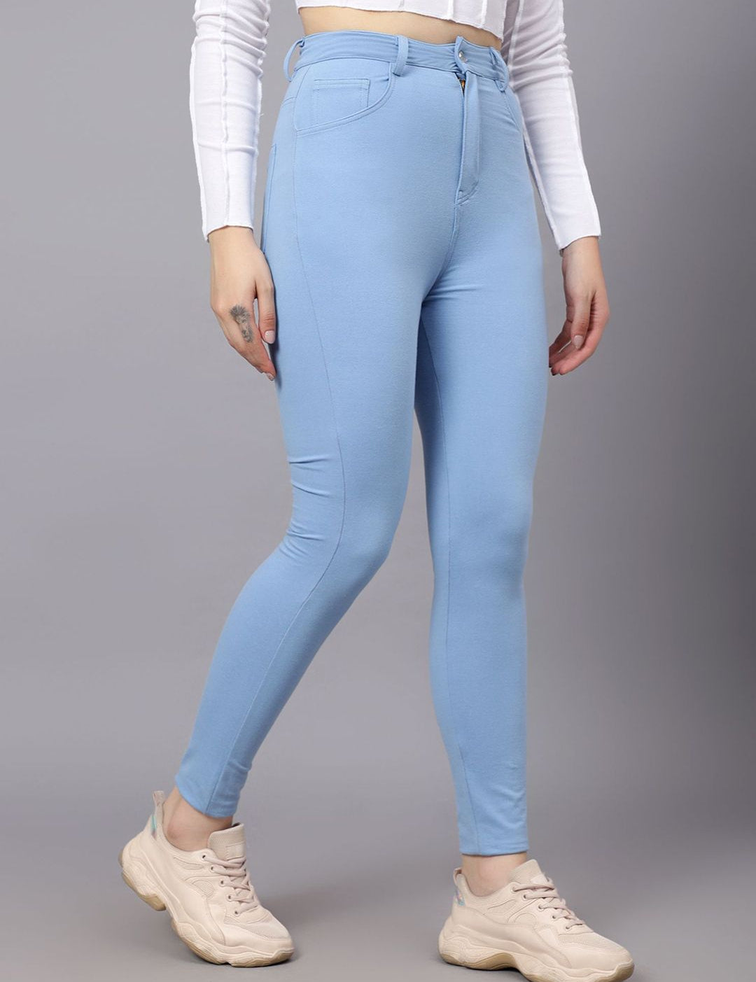 KOTTY Basics Women Skinny Fit High-Rise Stretchable Jeans