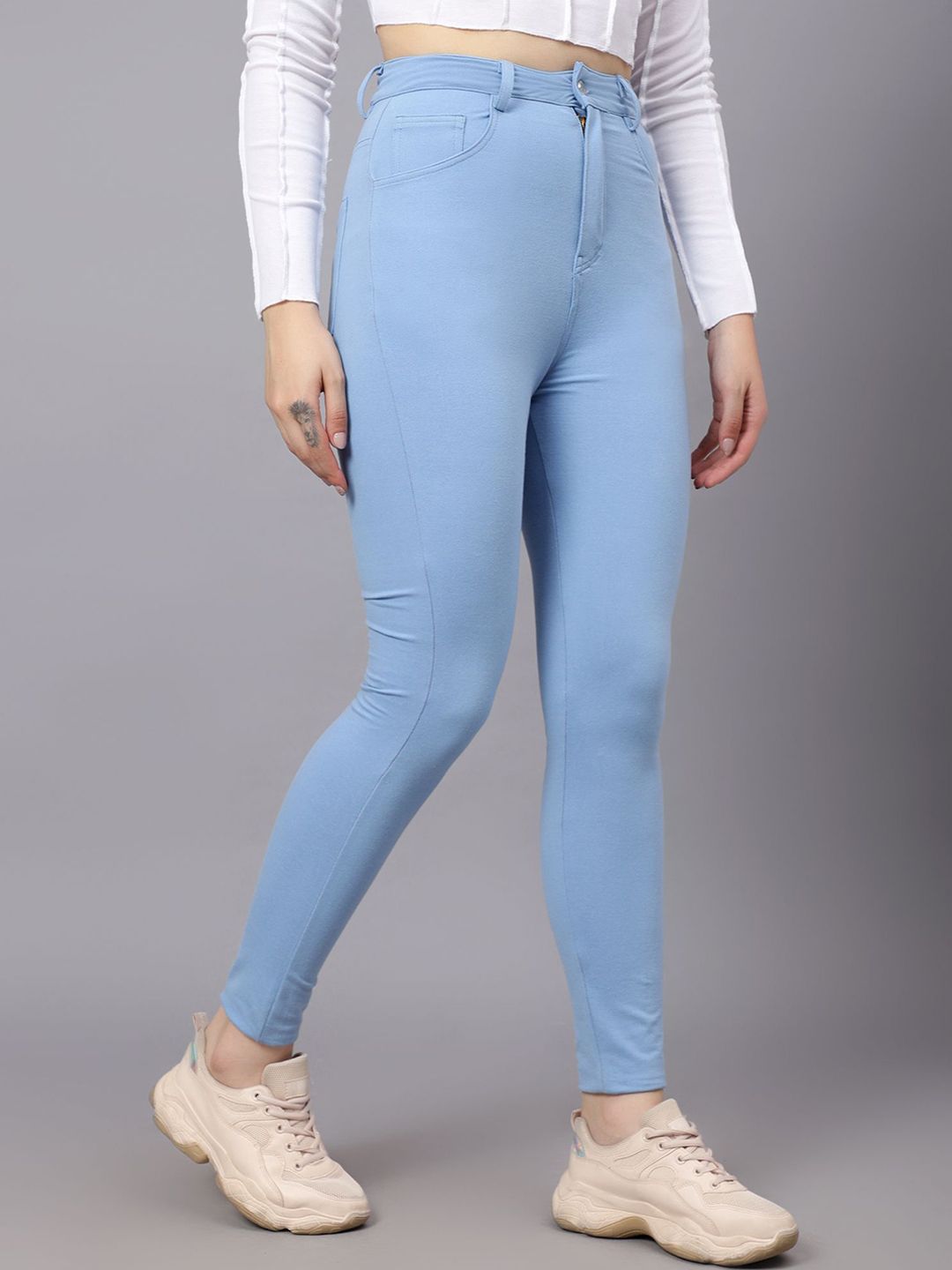 KOTTY Basics Women Skinny Fit High-Rise Stretchable Jeans