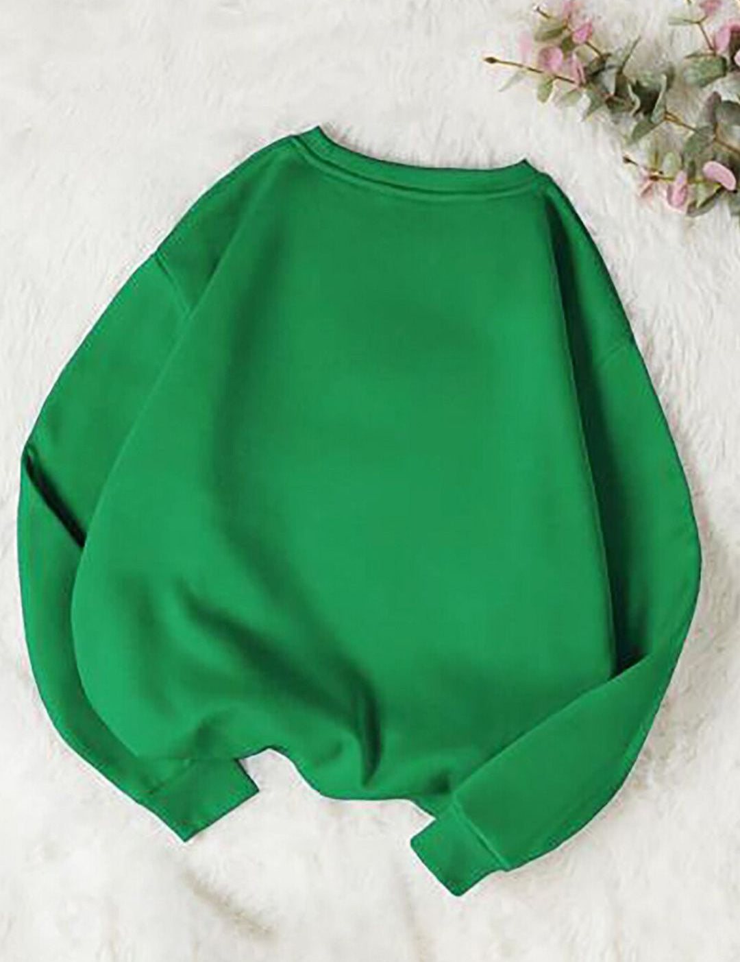 Kotty Graphic Printed Round Neck Fleece Pullover