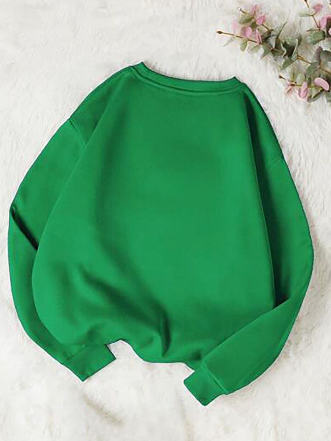 Kotty Graphic Printed Round Neck Fleece Pullover