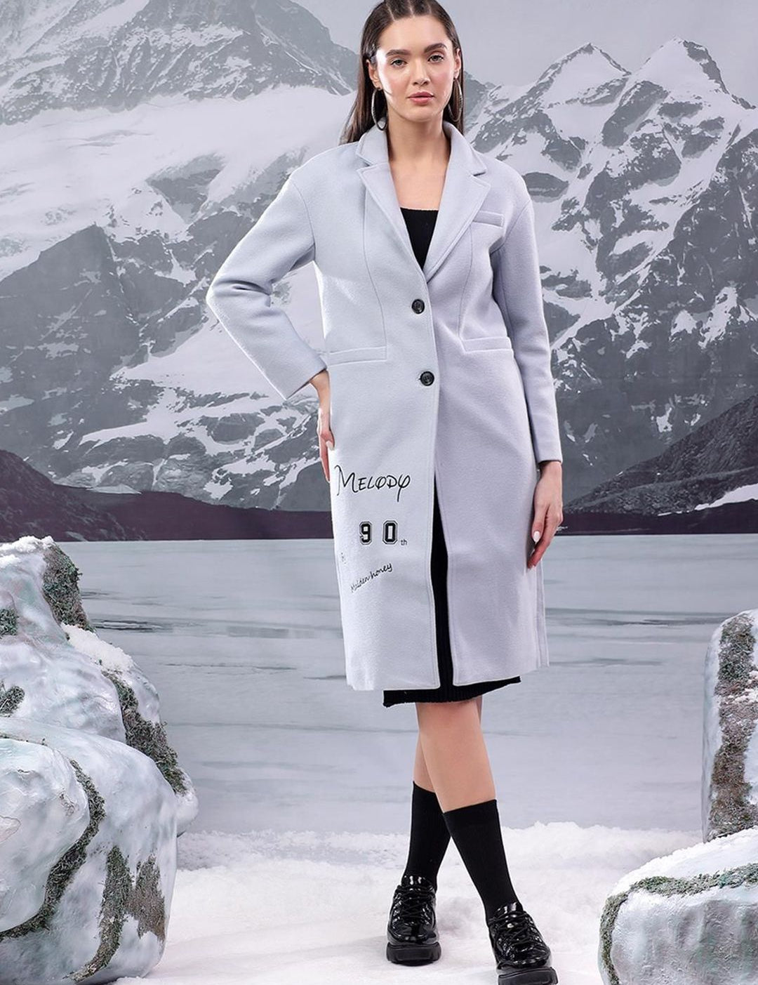 Kotty Women Single-Breasted Overcoat