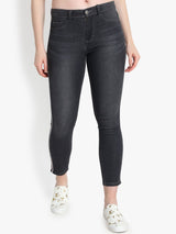 Kotty Women Black Skinny Fit High-Rise Clean Look Jeans