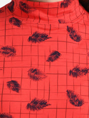 Kotty Women Red Printed Pure Cotton Top