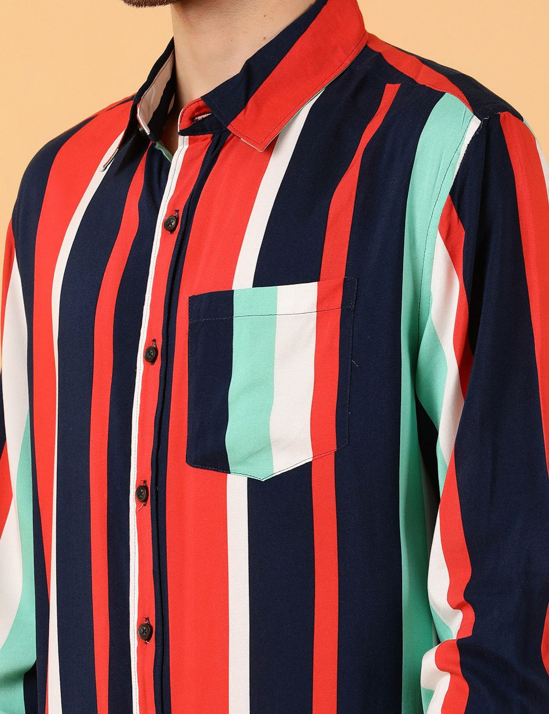 Kotty Men Relaxed Spread Collar Graphic Printed Casual Shirt