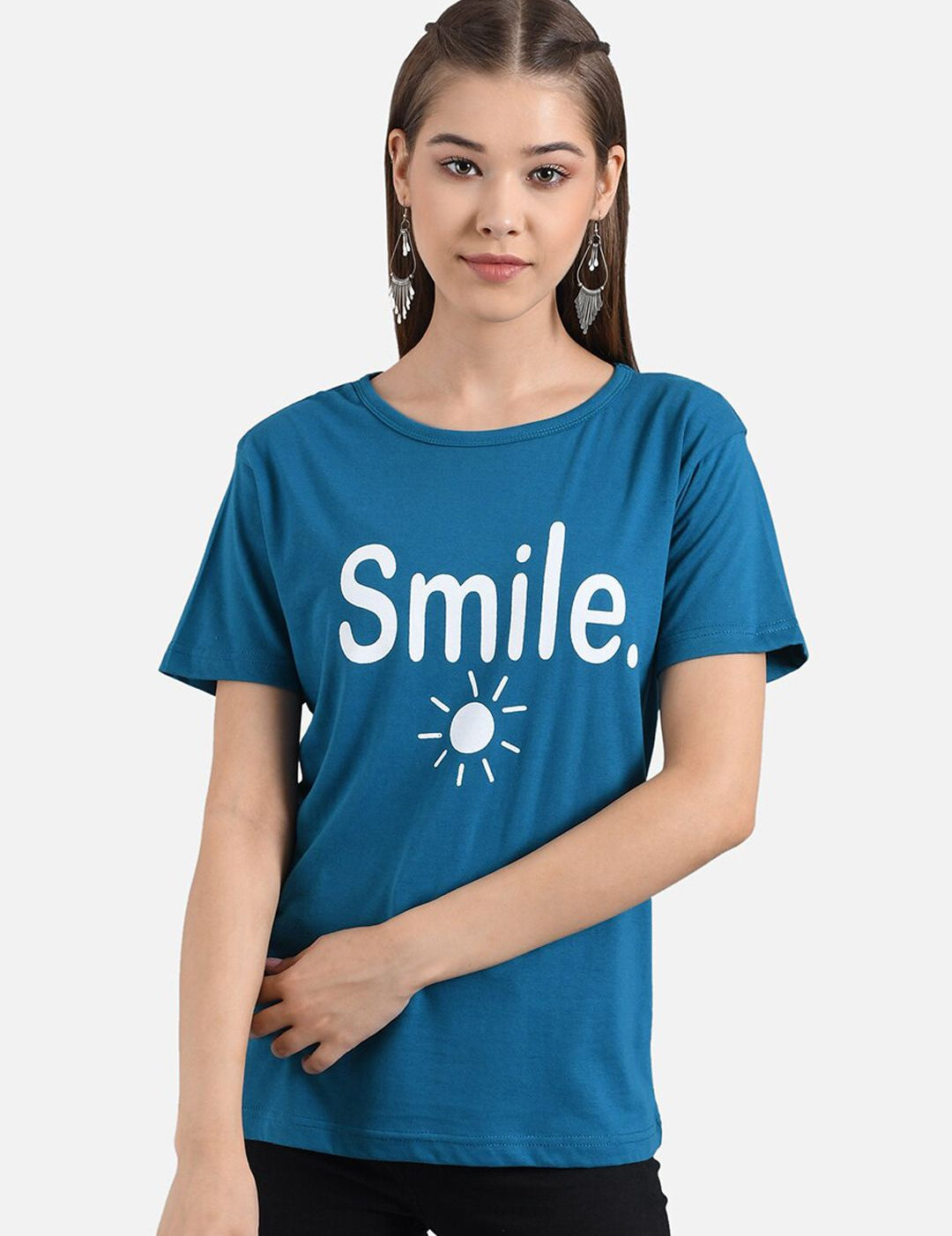 Kotty Women Pack Of 2 Printed Round Neck T-shirts