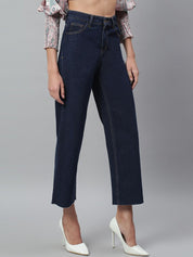 Kotty Women Blue Flared High-Rise Stretchable Jeans