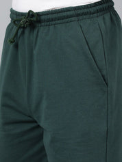Kotty Men Green Mid-Rise Regular Shorts