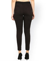 Kotty Women Black Skinny Fit High-Rise Clean Look Stretchable Jeans