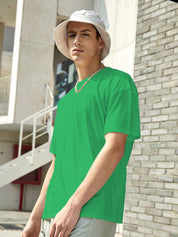 Kotty Green Regular Fit Cotton Casual T-Shirt