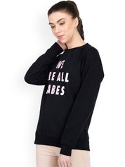 Kotty Women Black Printed Sweatshirt