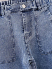 Kotty Boys Blue Jean Highly Distressed Regular Fit Elasticated Waist Jeans