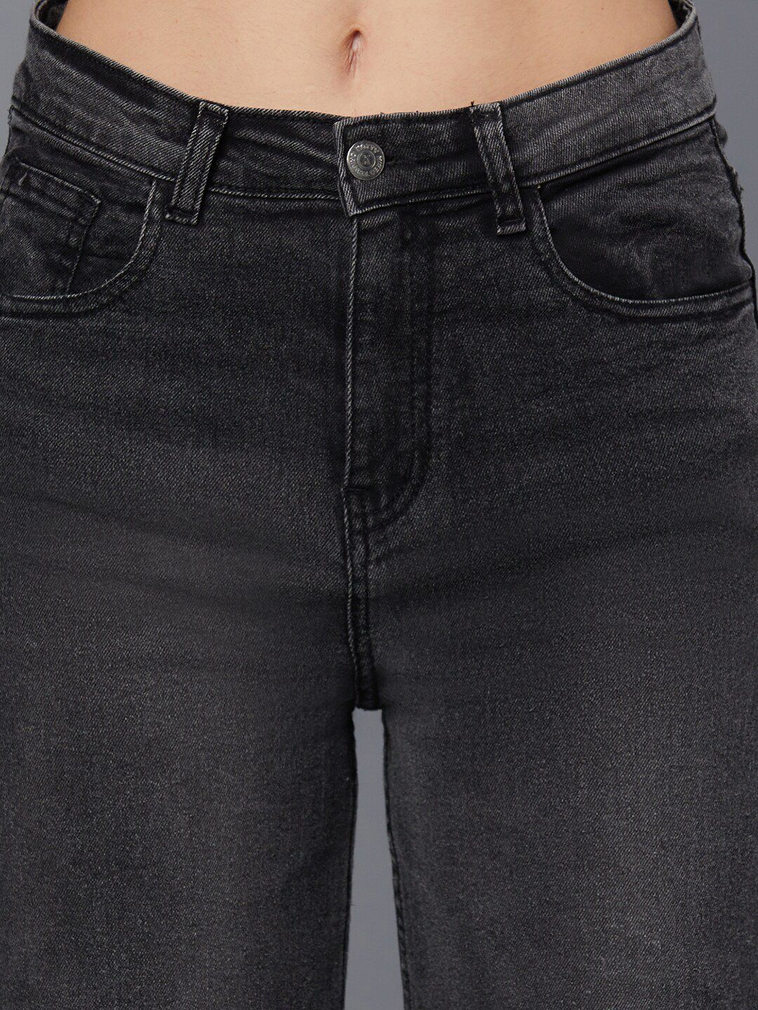 Kotty Women Black Jean Light Fade Stretchable Jeans