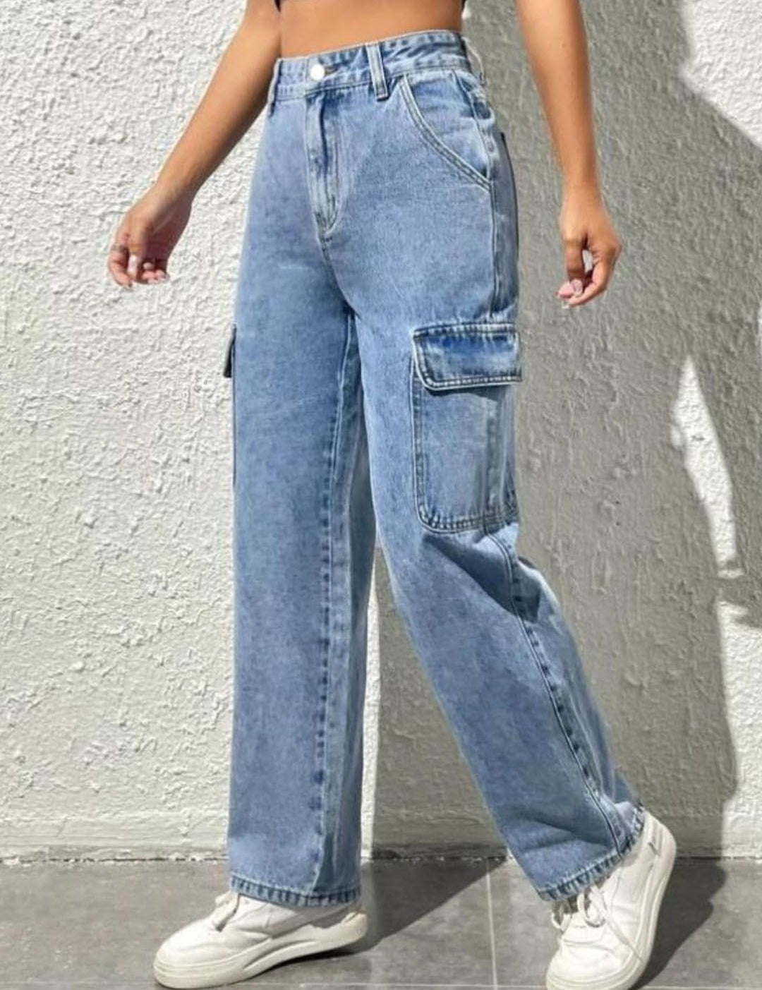 Kotty Women Jean Straight Fit High-Rise Heavy Fade Stretchable Jeans