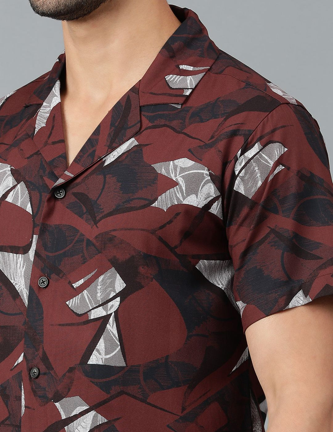 Kotty Men Abstract Printed Casual Shirt