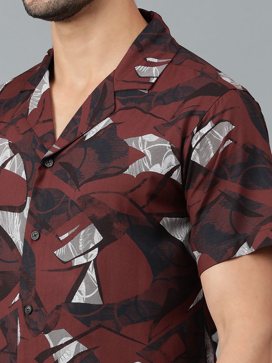 Kotty Men Abstract Printed Casual Shirt