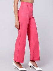 Kotty Women Pack Of 2 Straight Fit High-Rise Easy Wash Trousers