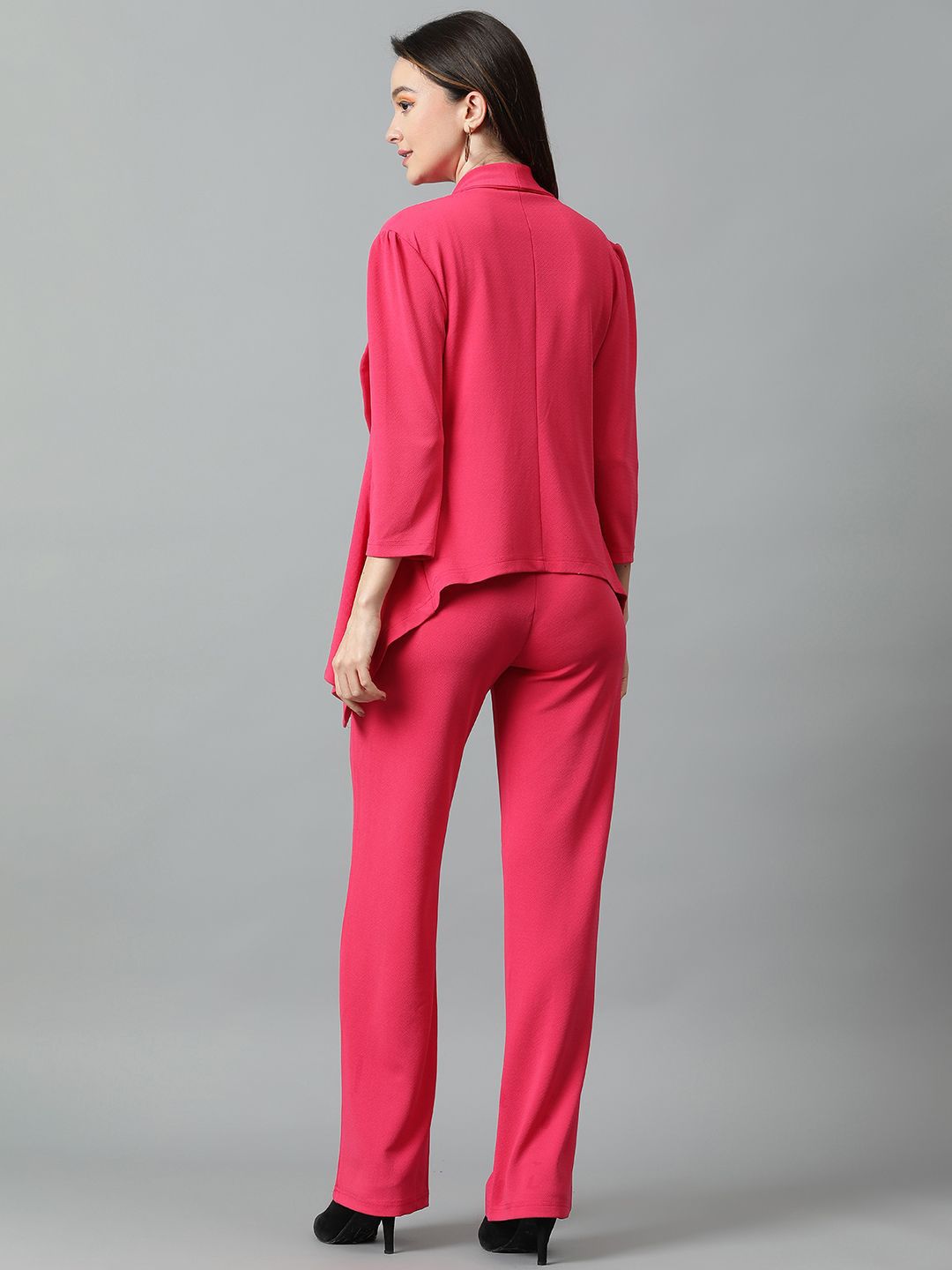 Kotty Pink Shawl Neck Blazer & Trousers