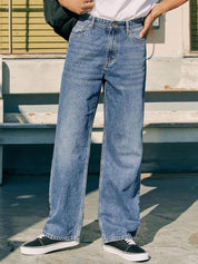 Kotty  Men Clean Look Straight Fit Heavy Fade Stretchable Jeans