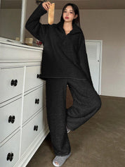 Kotty Polo Collar Sweatshirt with Trousers 