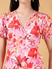 Kotty Women Floral Printed Wrap Dress