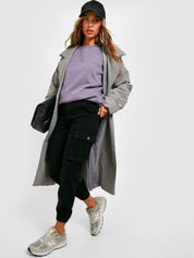 Kotty Women Jean Jogger High-Rise Clean Look Stretchable Cropped Jeans