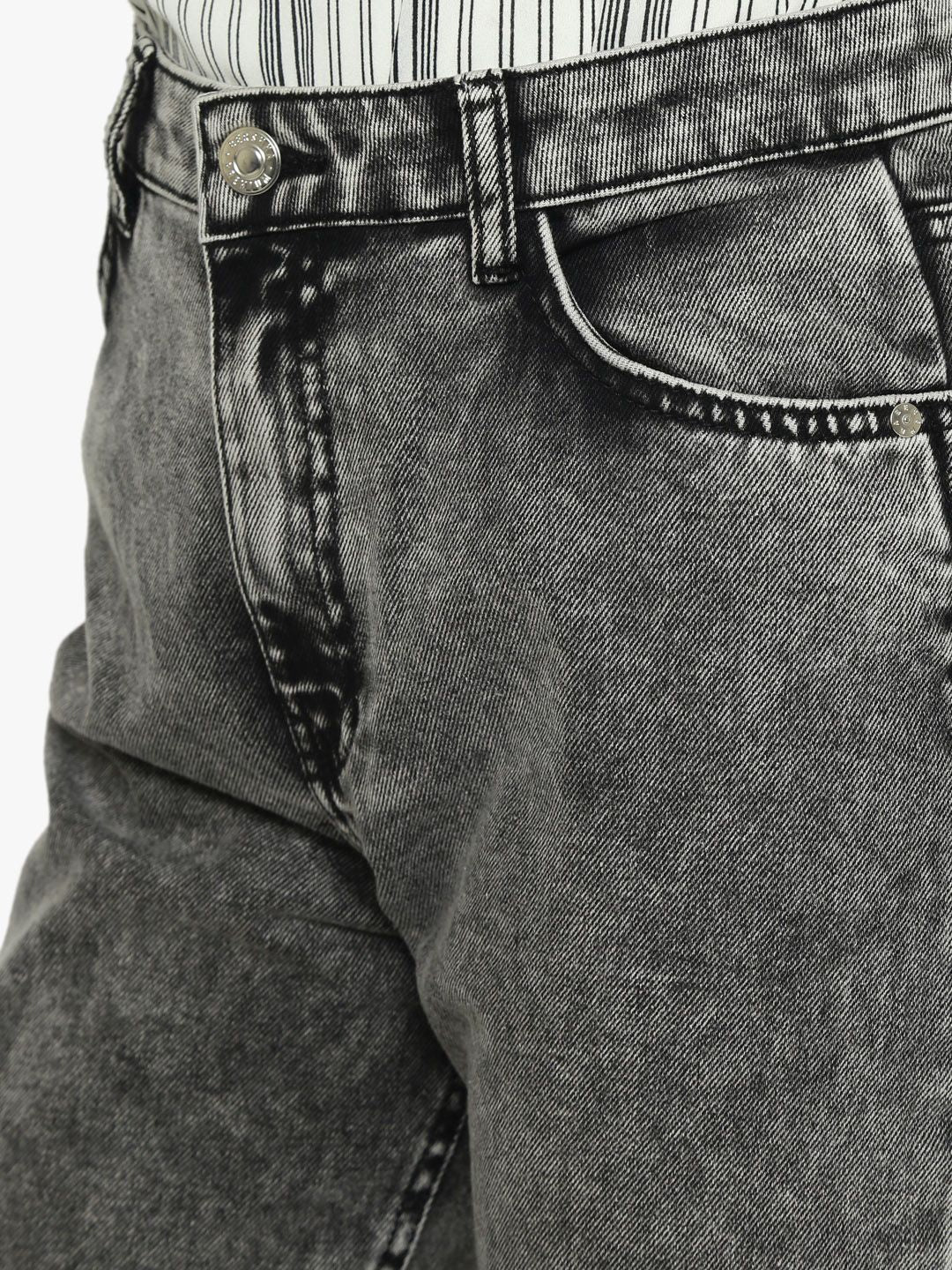 Kotty Women Grey Boyfriend Fit High-Rise Clean Look Jeans