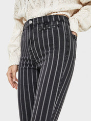 Kotty Women Black & White Skinny Fit High-Rise Clean Look Jeans