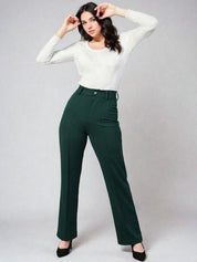 Kotty White and Green Long Sleeves T-Shirt with Trouser