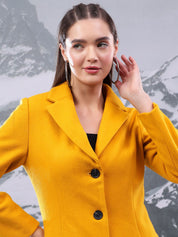 Kotty Notched Lapel Single-Breasted Overcoat