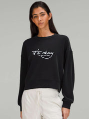 Kotty Women Typography Printed Full Sleeve Sweatshirt