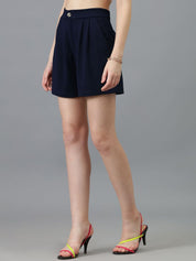 Kotty Women Regular Fit High-Rise Shorts