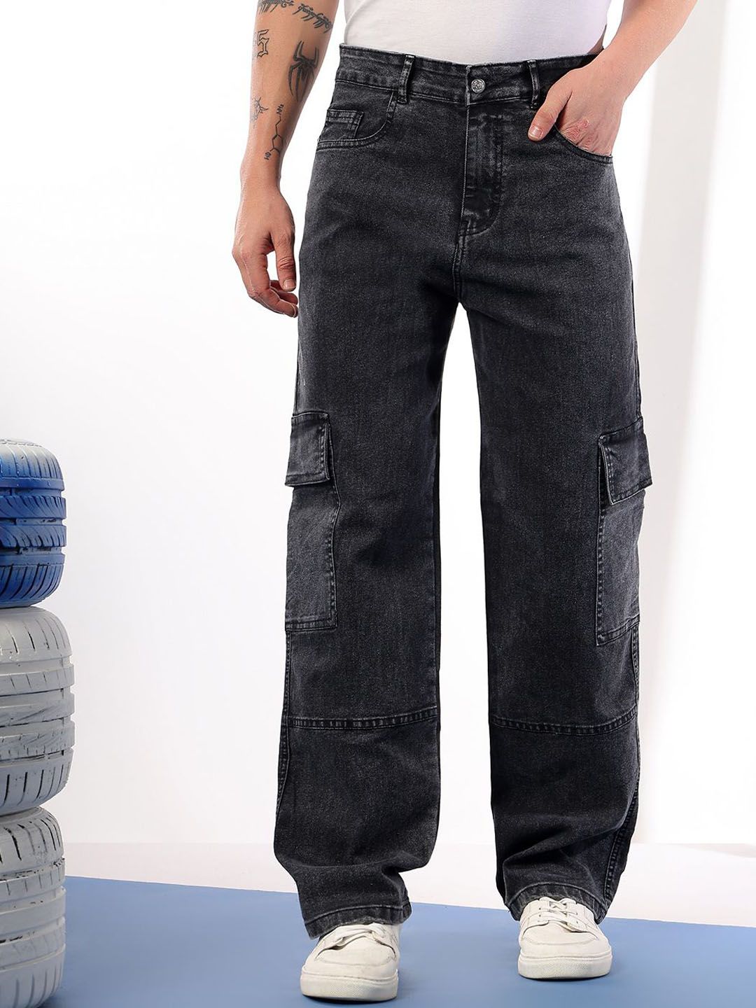 Kotty Men Comfort Regular Fit Mid-Rise Stretchable Jeans