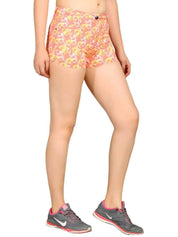 Kotty Women Floral Printed Regular Fit Low-Rise Hot Pants Shorts