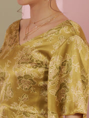 Kotty Women Print Flared Sleeve Fit & Flare Mini Dress