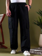 Kotty Men Relaxed Easy Wash Cargos Trousers