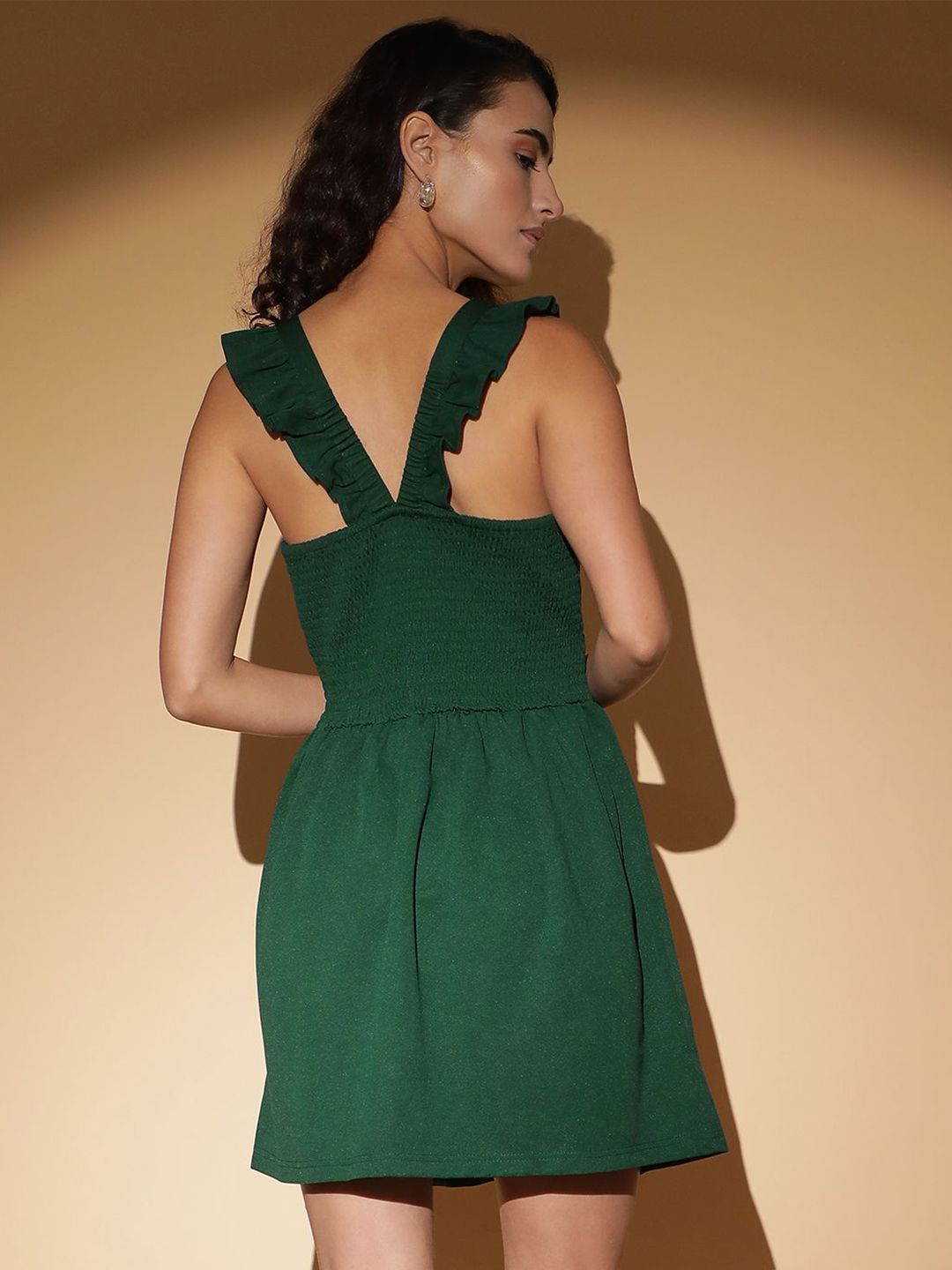 Kotty Solid Fit & Flare Mini Dress