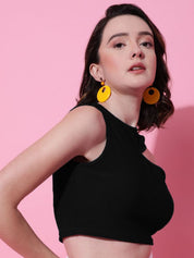 Kotty Women Solid High Neck Top