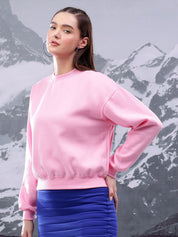 Kotty Women Round Neck Pullover Sweatshirt