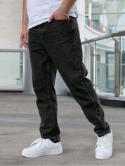 Kotty Men Straight Fit Low-Rise Stretchable Jeans