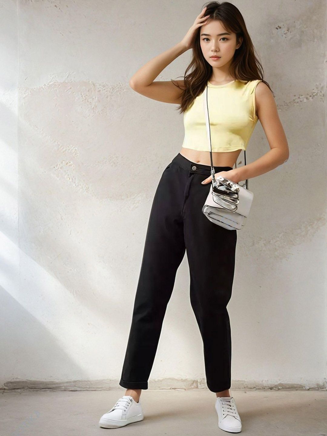 Kotty Women Straight Fit High-Rise Cotton Stretchable Jeans