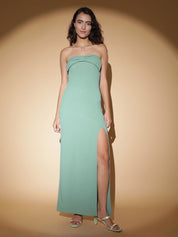 Kotty Solid Off-Shoulder Maxi Dress