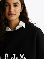 Kotty Women Printed  Round Neck Full Sleeve Sweatshirt