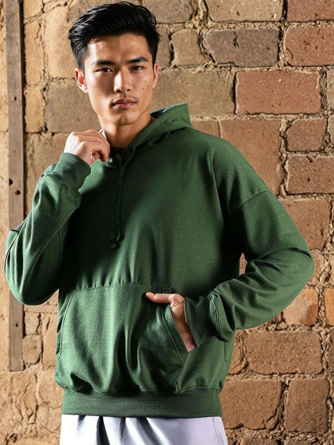 Kotty Hooded Long Sleeves Cotton Pullover