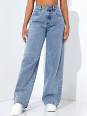 Kotty Women Straight Fit High-Rise Stretchable Jeans