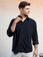 Kotty Men Spread Collar Casual Shirt